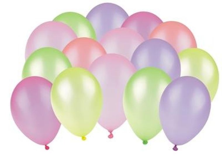 Balony, neonowe, 15 szt.