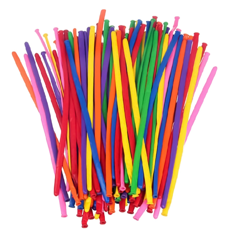 Balony rurki do modelowania, mix kolorów, 10 szt.