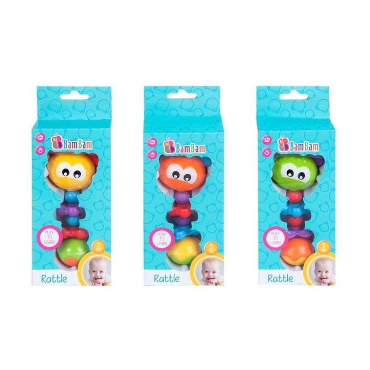 Bam Bam, grzechotka, robaczek