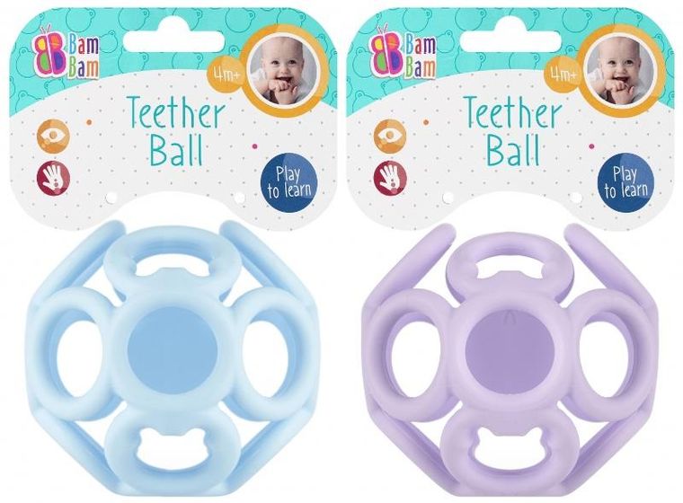 Bam Bam, gumowa kula, pastel, 1 szt.