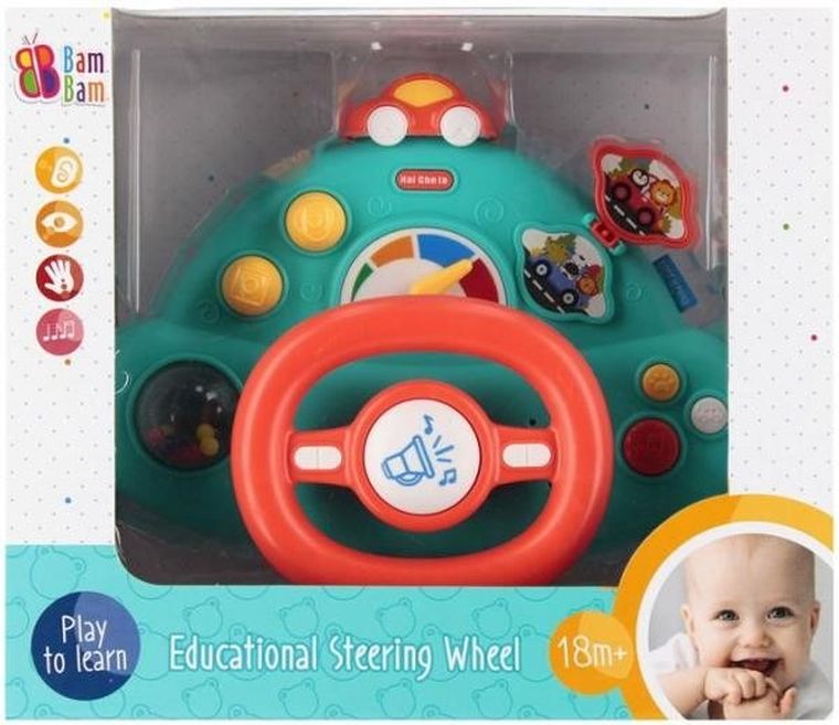 Bam Bam, muzyczna kierownica, zabawka interaktywna