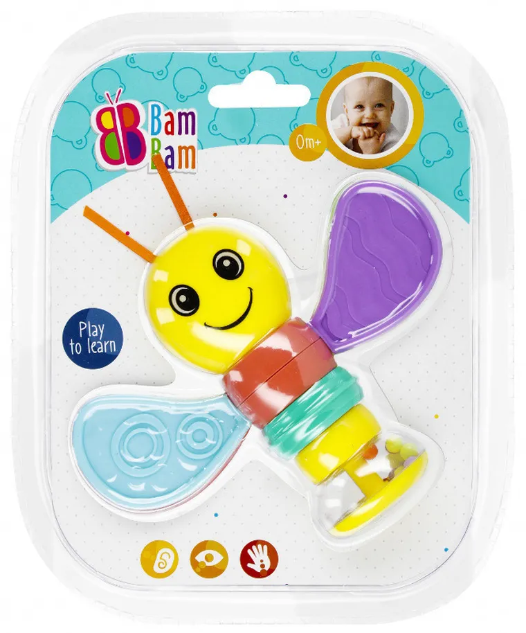 Bam Bam, Pszczółka, grzechotka, 1 szt.