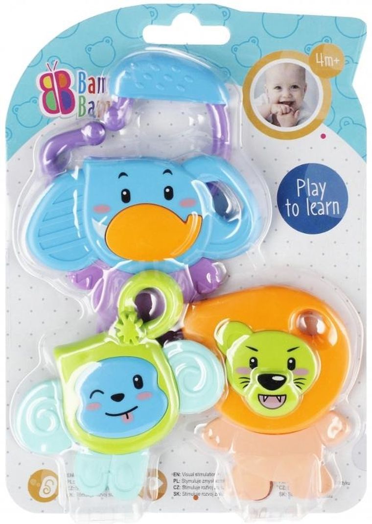 Bam Bam, safari, grzechotka, 4w1