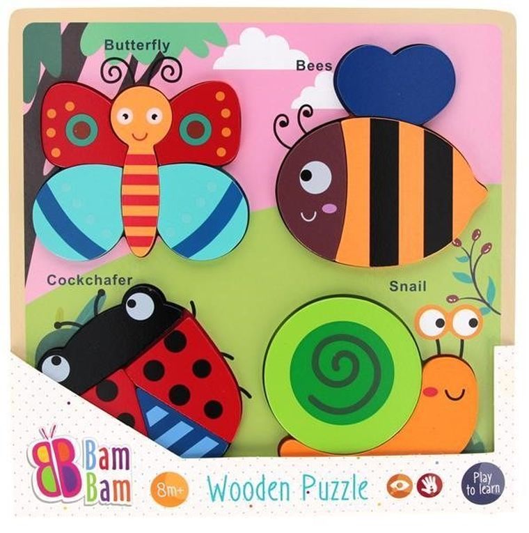 Bam Bam, układanka drewniana, ogród