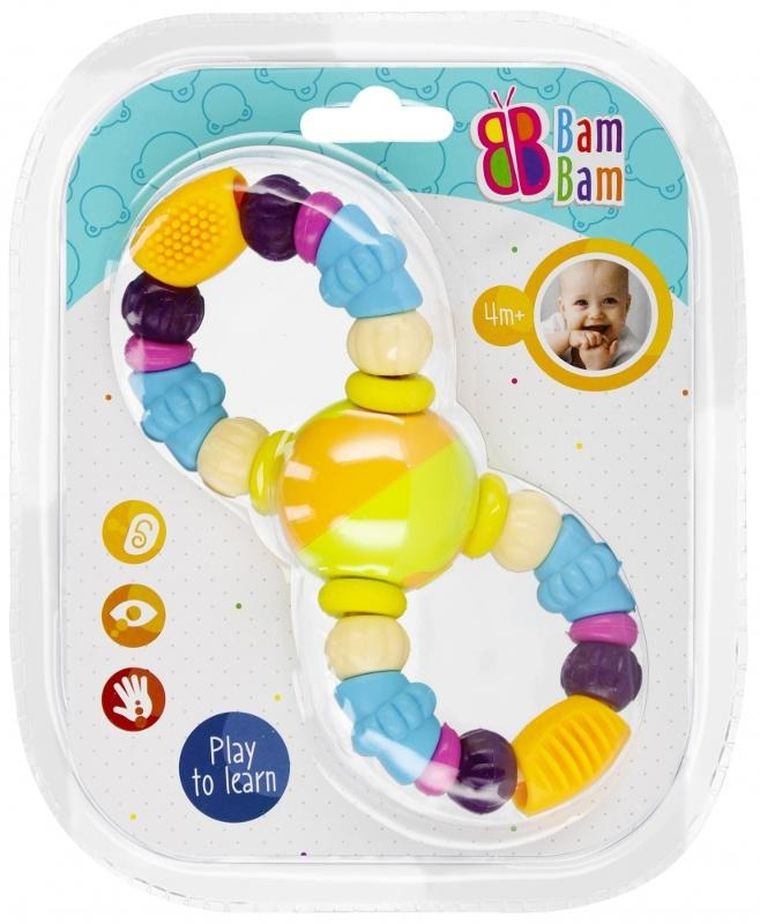 BamBam grzechotka, koraliki