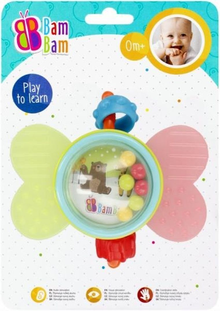 BamBam, grzechotka, Motylek