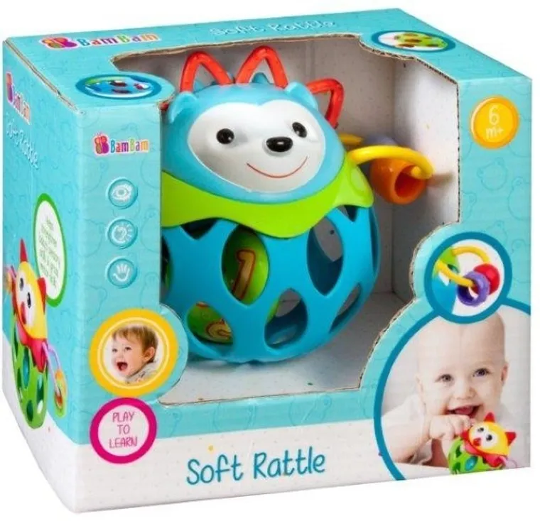 BamBam, jeżyk, miękka grzechotka