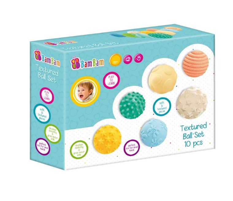 BamBam, zestaw kul sensorycznych, 10 szt.