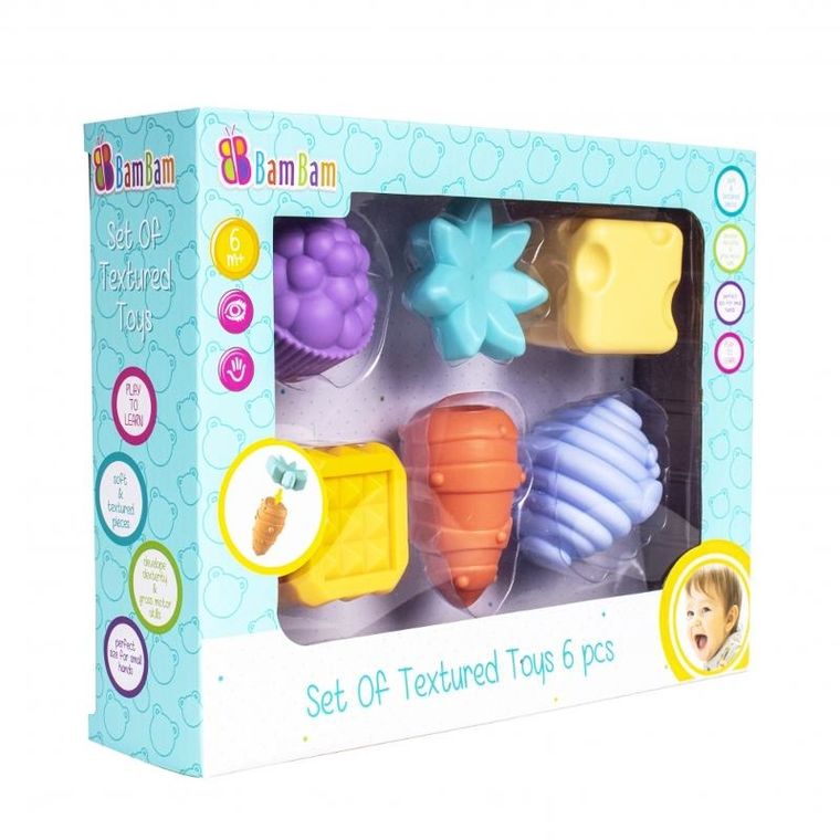 Bambam, zestaw zabawek sensorycznych, 6 szt.