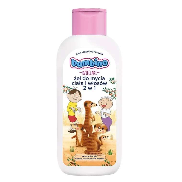 Bambino, Bolek i Lolek, Dzieciaki, żel do mycia ciała i włosów 2w1, 400 ml