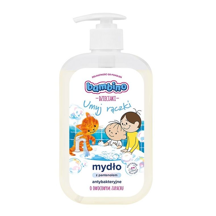 Bambino, dzieciaki, mydło w płynie antybakteryjne, 500 ml