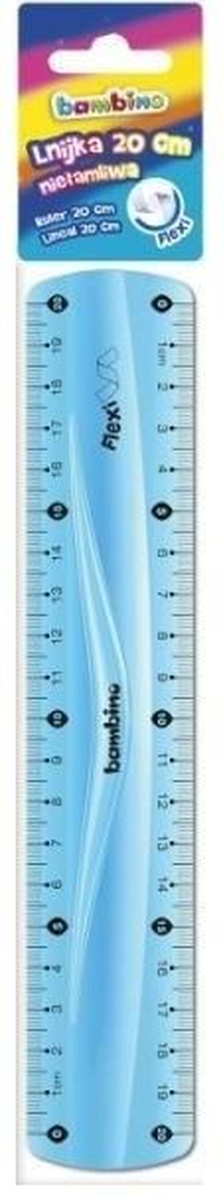 Bambino, linijka flexi, 20 cm