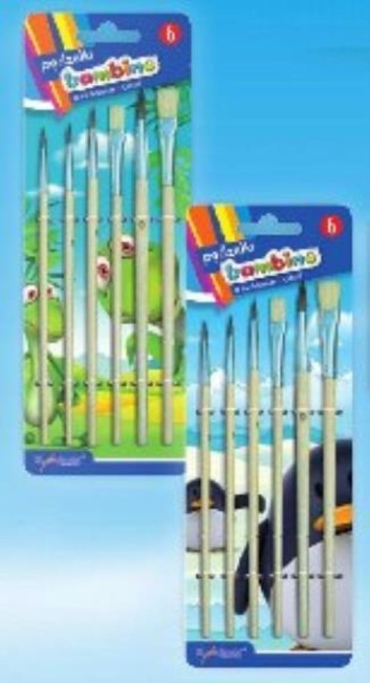 Bambino, pędzelki, 6 szt.