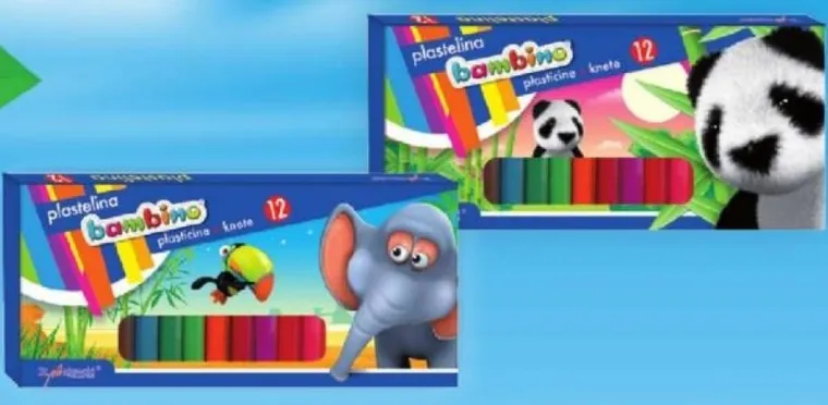 Bambino, plastelina, 12 kolorów