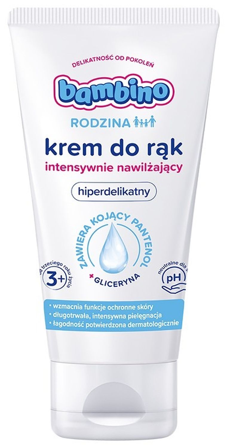 Bambino, rodzina, krem do rąk intensywnie nawilżający, 75 ml