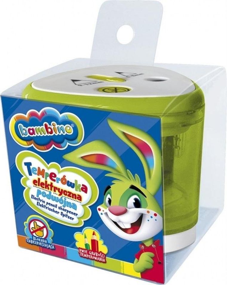 Bambino, temperówka elektryczna, podwójna