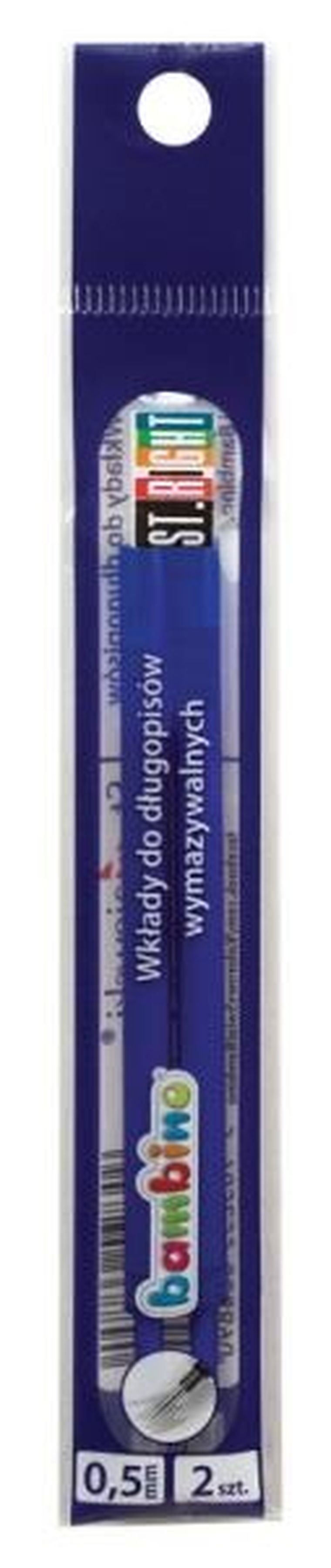 Bambino, wkłady do długopisów wymazywalnych, 2 szt.