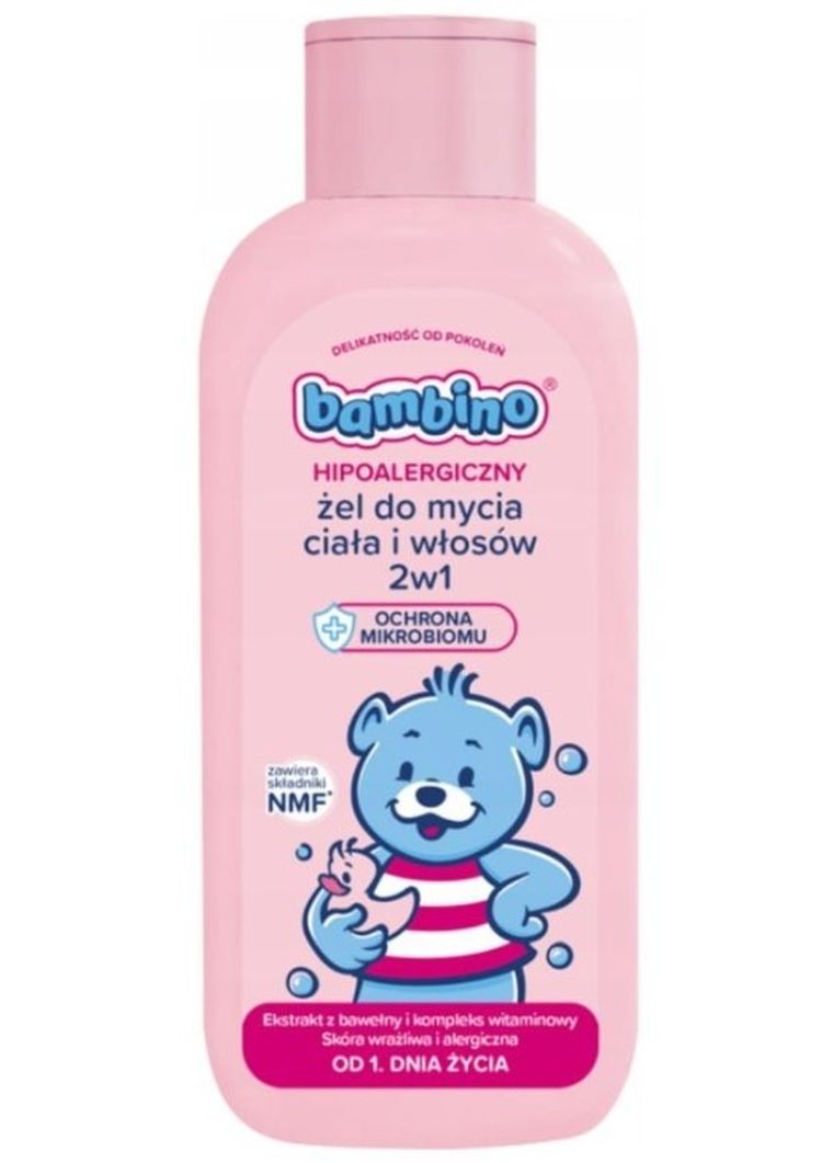 Bambino, żel do mycia ciała i włosów 2w1, 400 ml