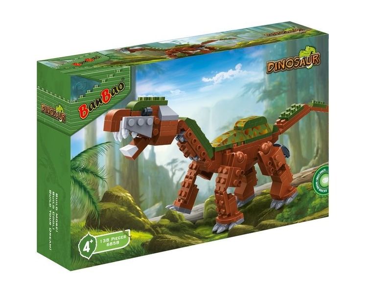 BanBao, Dinozaury, Brontozaur, klocki plastikowe, 138 elementów