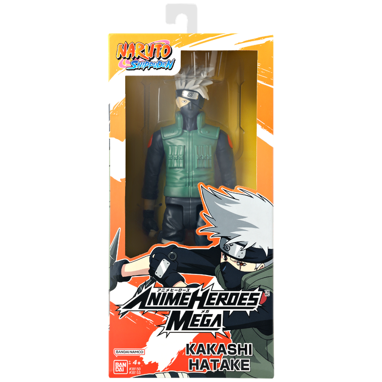 Bandai, Anime Heroes Mega, Naruto Shippuden, Hatake Kakashi, figurka kolekcjonerska