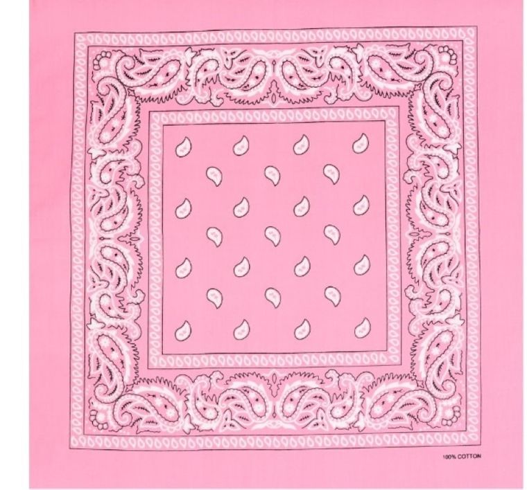 Bandamka kowbojska, różowa