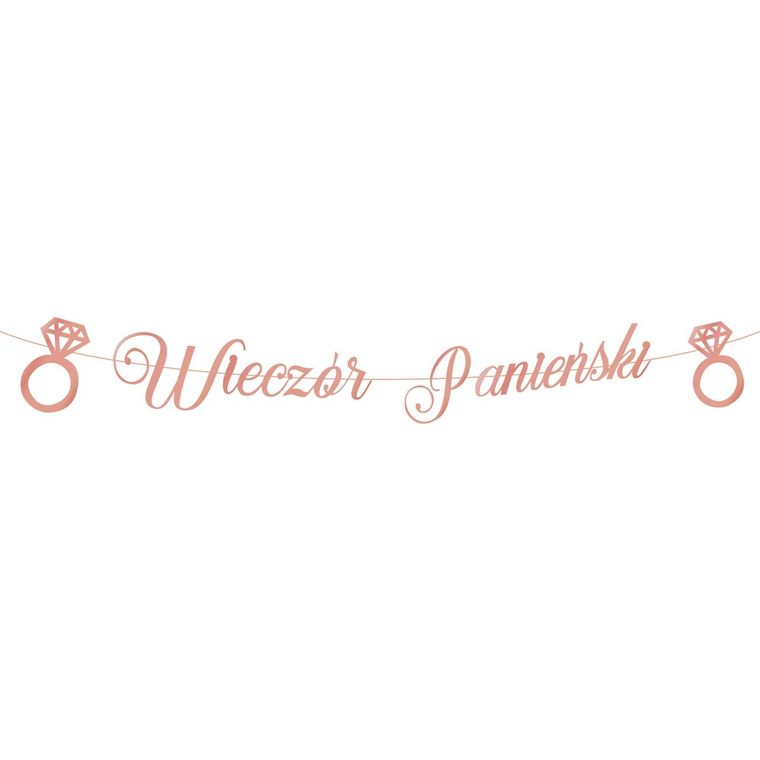 Baner, Wieczór Panieński, różowy, 150 cm