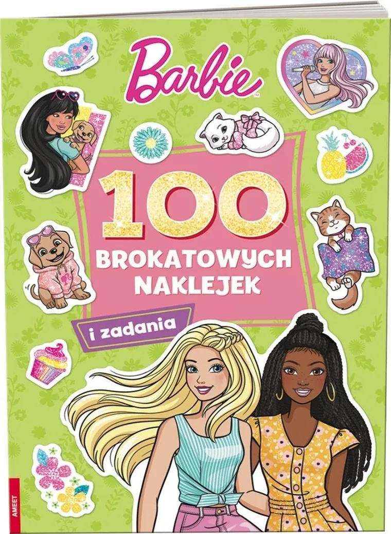 Barbie. 100 brokatowych naklejek