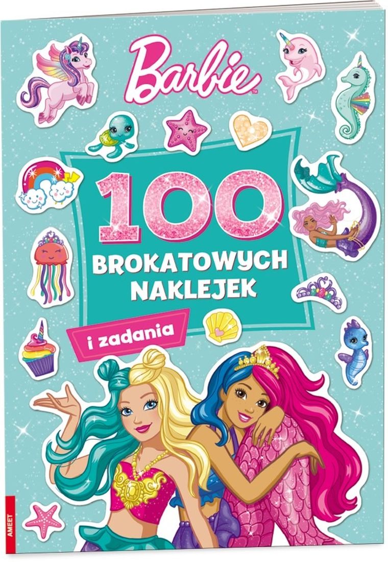 Barbie. 100 brokatowych naklejek i zadania