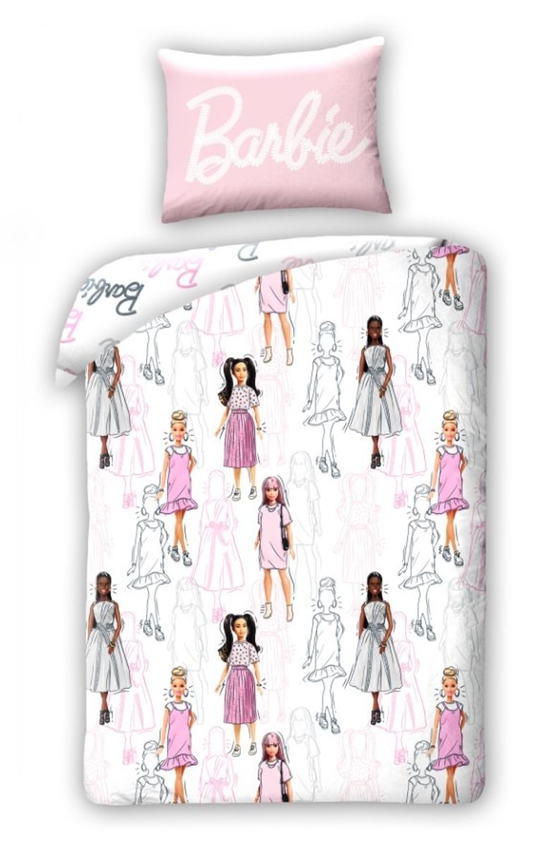 Barbie, 2-częściowy komplet pościeli, 160-200 cm