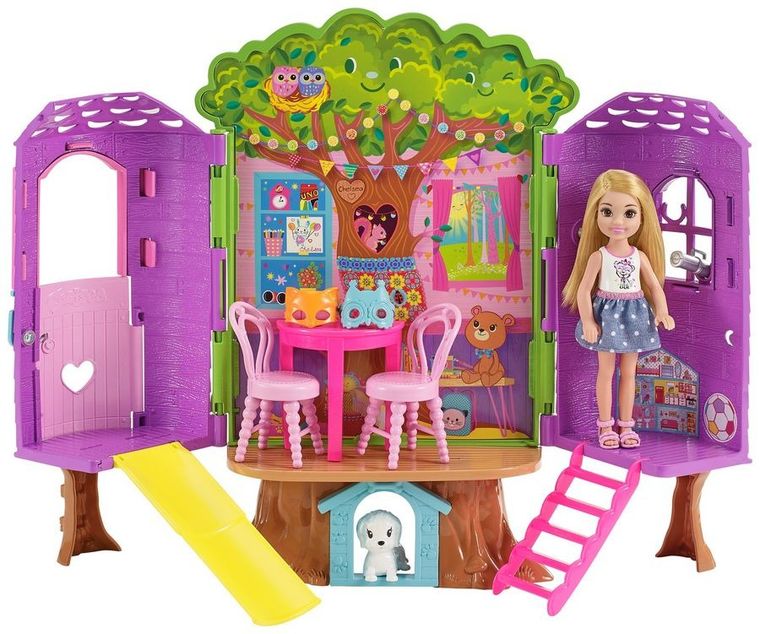 Barbie, Chelsea i jej domek na drzewie, zestaw z lalką