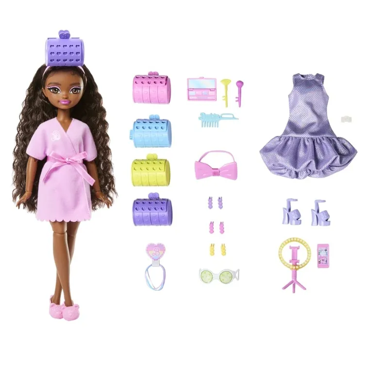 Barbie, Dream Besties, Wyszykuj się ze mną, lalka Brooklyn z akcesoriami