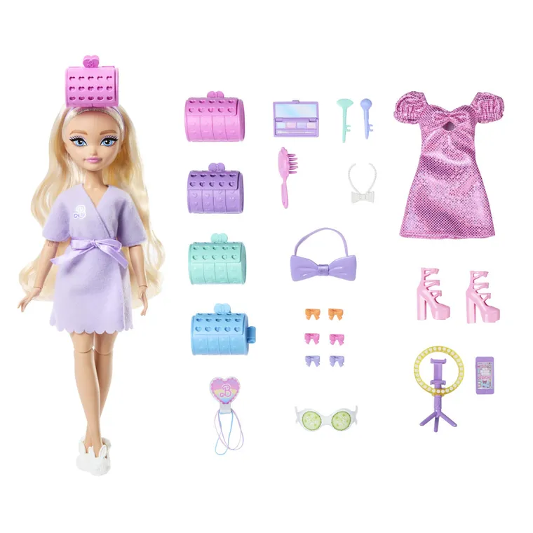Barbie, Dream Besties, Wyszykuj się ze mną, lalka Malibu z akcesoriami