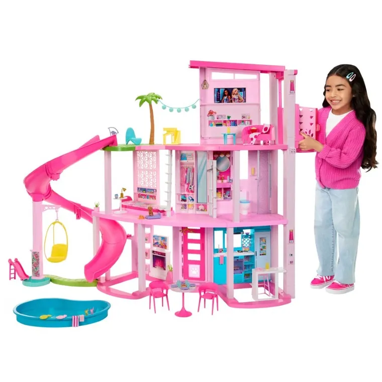 Barbie, Dreamhouse Dom Marzeń, domek z akcesoriami, bez lalek