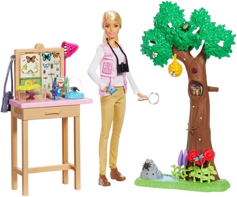 Barbie, Entomolog, zestaw z lalką i akcesoriami
