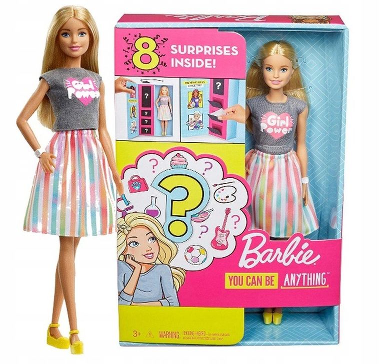 Barbie, Kariera Niespodzianka, lalka blondynka z akcesoriami, zestaw