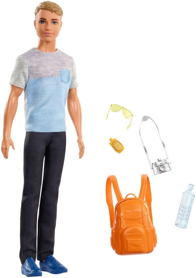 Barbie, Ken w podróży, lalka z akcesoriami