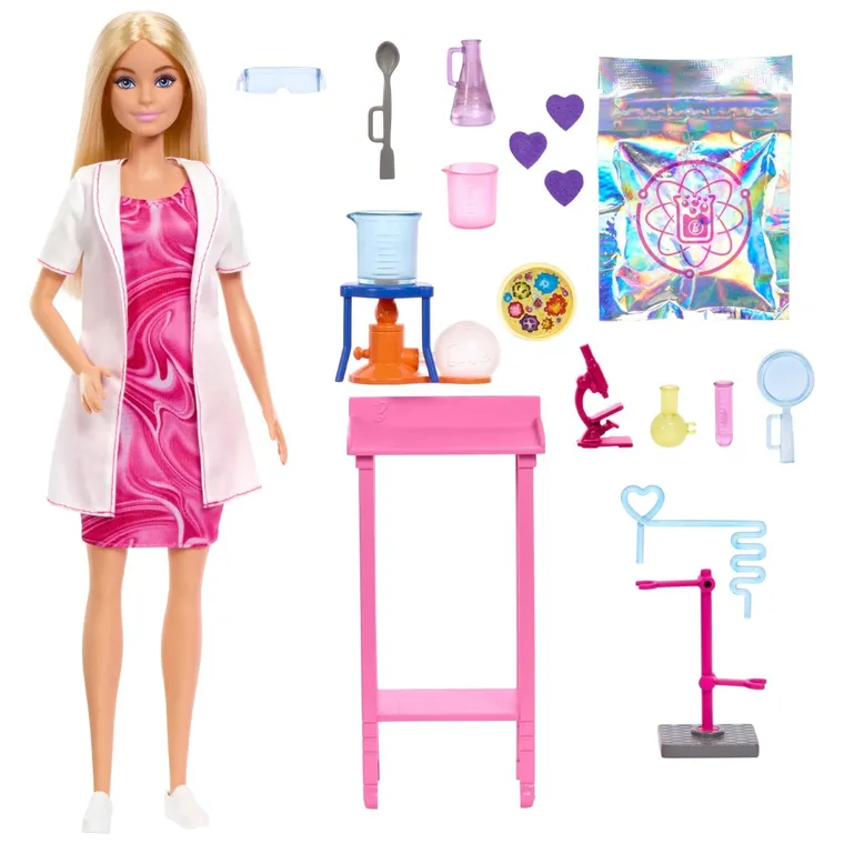 Barbie, lalka Naukowczyni z akcesoriami
