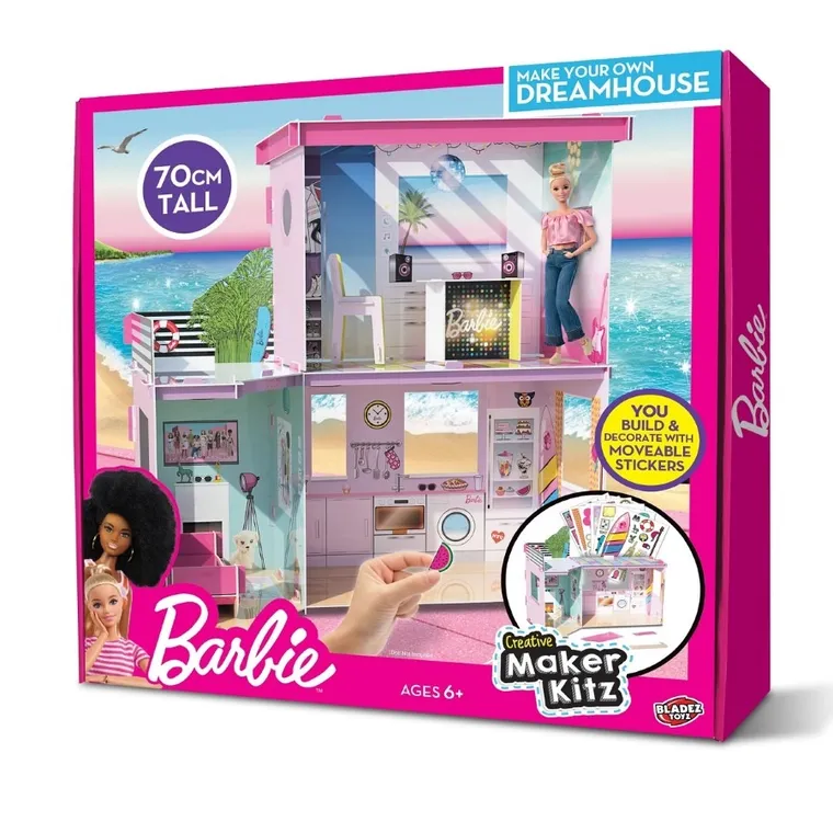 Barbie, Maker Kitz, Dom marzeń, domek dla lalek do udekorowania