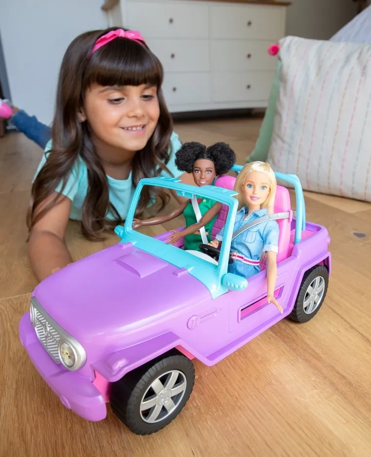 Barbie, Plażowy Jeep, pojazd bez lalek