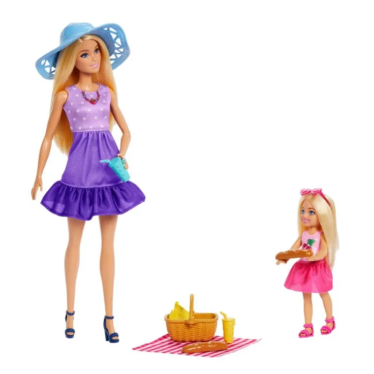 Barbie, Siostry na pikniku, zestaw lalek z akcesoriami