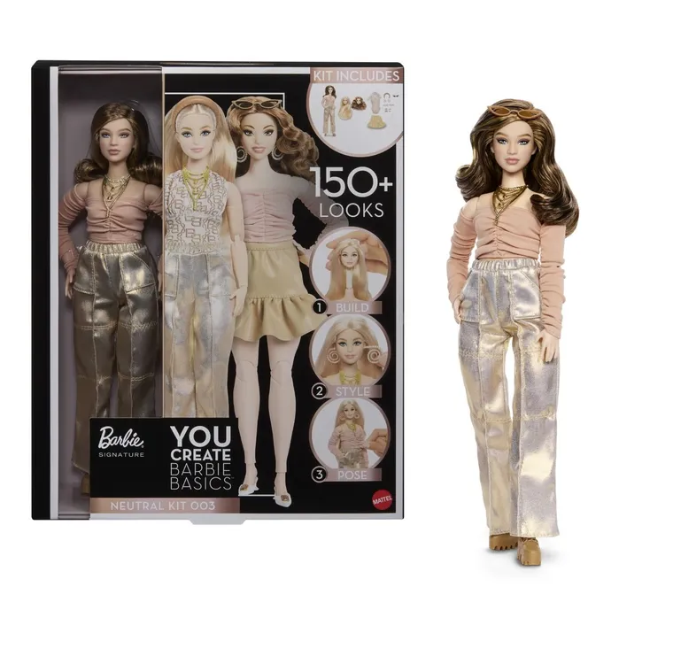 Barbie, You Create Barbie Basics, lalka kolekcjonerska, zestaw neutralny 003