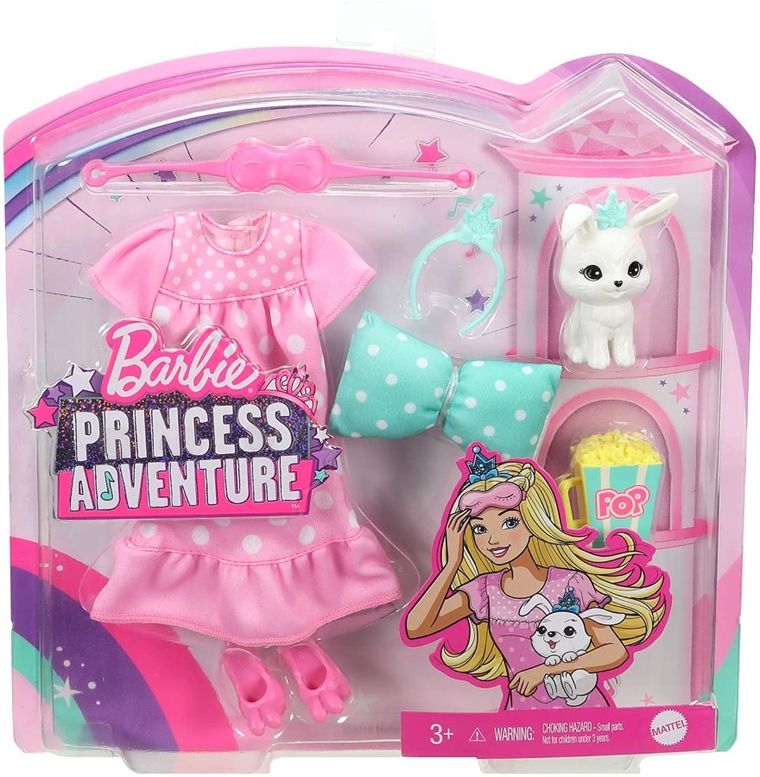 Barbie, zestaw ubranek i akcesoriów