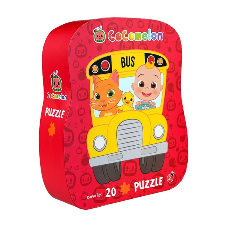 Barbo Toys, Cocomelon, autobus, puzzle w ozdobnym pudełku, 20 elementów