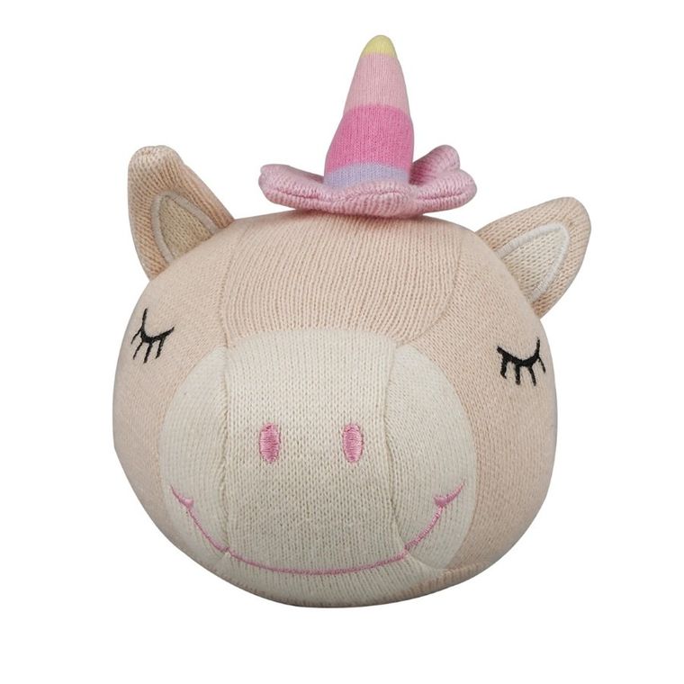 Barbo Toys, Jednorożec, wełniana piłka z grzechotką