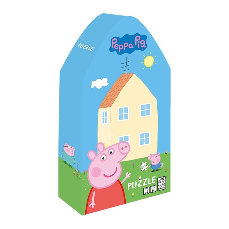 Barbo Toys, Świnka Peppa, Dom, puzzle w ozdobnym pudełku, 39 elementów