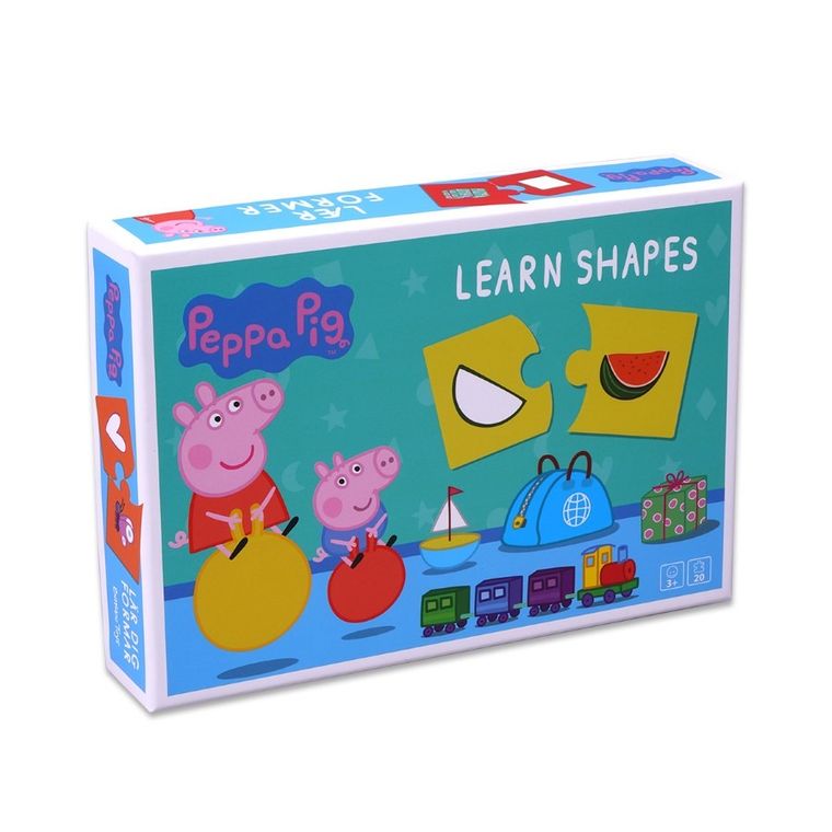 Barbo Toys, Świnka Peppa, Naucz się Kształtów, puzzle, zestaw 10 układanek