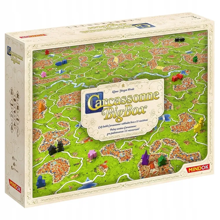 Bard, Carcassonne Big Box 6, gra strategiczna + 11 dodatków