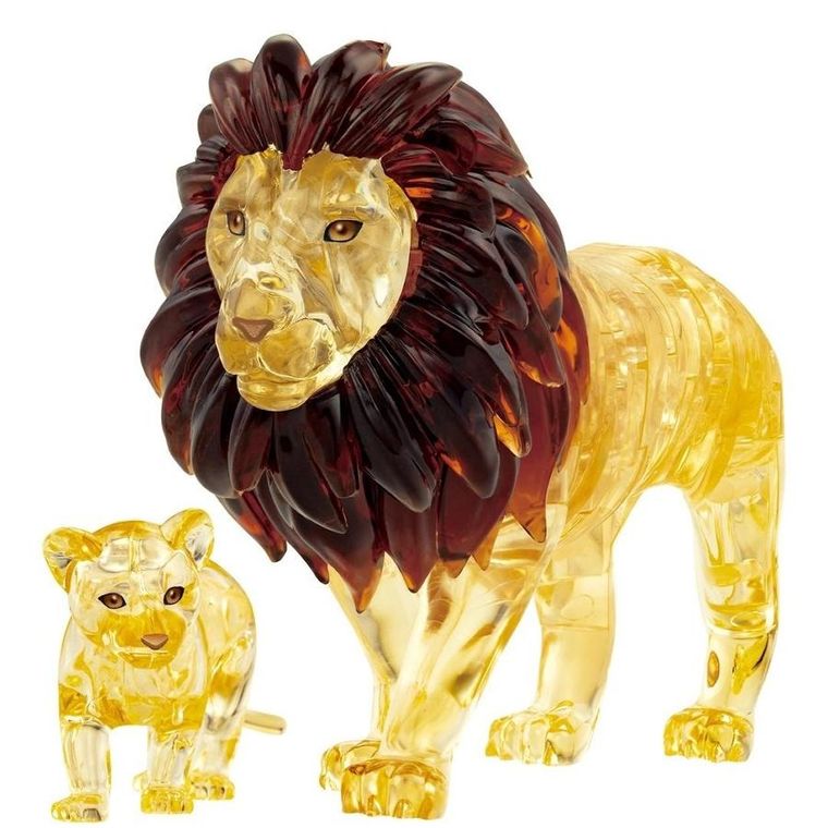 Bard, Crystal, Lwy, puzzle 3D, 55 elementów