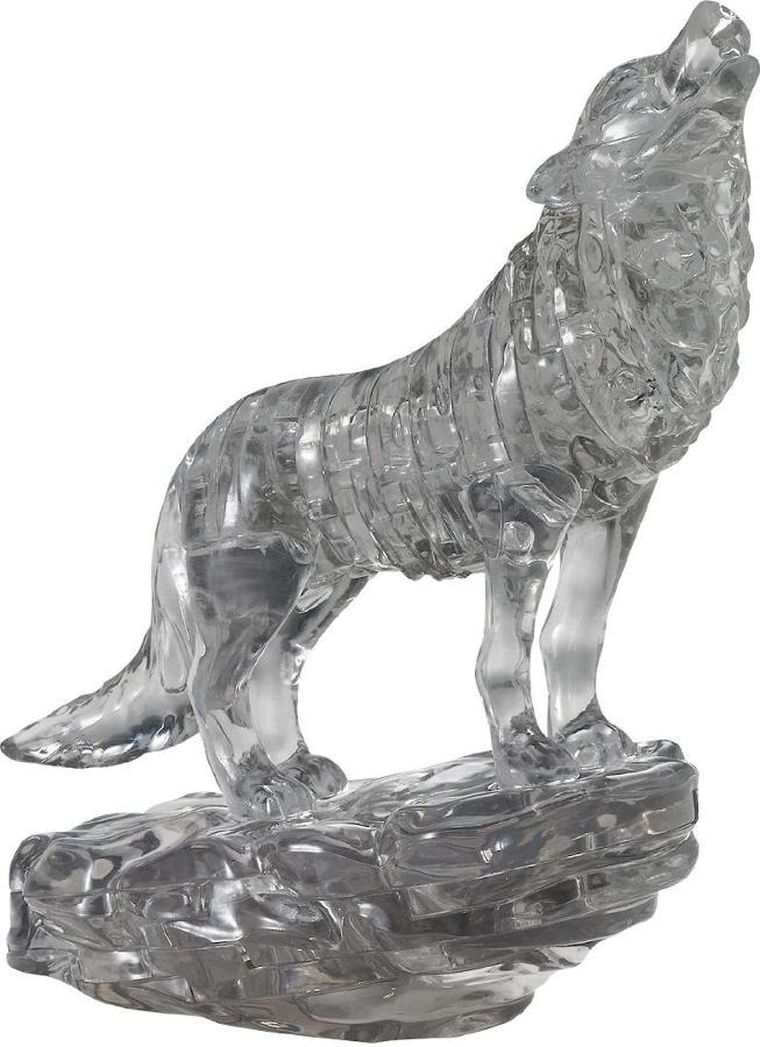 Bard, Crystal, Wilk czarny, puzzle 3D, 37 elementów