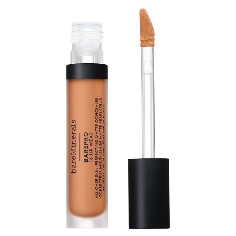 bareMinerals, BarePro 16HR All Over Skin-Perfecting Matte Concealer, matujący korektor do twarzy, Light 250 Neutral, 7.5 ml